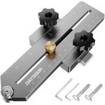 DAYDOOR Thin Rip Jig, Table Saw Jig Guide for Repeat Narrow Strip Cuts, Woodworking Tools Compatible with Router Table, Table Saw, Band Saw (Grey)