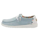 Hey Dude Wendy - Casual Women's Shoes - Color Boho Light Denim - Lightweight Comfort - Removable Foam Insole - Size US 7