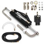 Woqi ZA0300 Boat Hydraulic Steering System for Outboard up to 150HP with Helm Steering Ram, Cylinder, Tube Kits