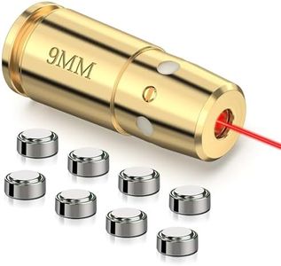 MidTen 9mm Laser Bore Sighter with 4 Sets of Batteries, Bore Sight Laser Zeroing Works Quickly and Effectively