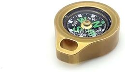 Dr.Metalleung Compact Pocket Brass Compass Brass Compass Small Compass Essential EDC Orienteering Tool for Hiking, Camping, Survival, and Outdoor Adventures | Durable & Stylish Design