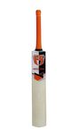 FERVOR SPEL® Tornado Pre Knocked Kashmir Willow Cricket Bat with Shock Absorbing Hand Grip & Padded Bat Protection Cover (LH)