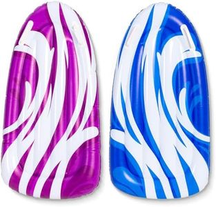 JOYIN Lot de 2 Planches de Bodyboard gonflables pour toboggans Aquatiques, Bodyboard pour glissières, Flottant pour Piscine, Jouet Aquatique d'été pour Enfants et Tout-Petits (Bleu, Violet)