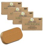 Suryanandini Organic Ayurvedic Allergy Relief Soap, Tvacha Shodakh Soap For All type Skin Allergy | Chemicals Free Soap | - 100 gm Each (Pack of 4).