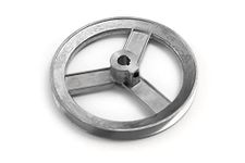 Terre Products - V-Groove/V-Belt Drive Pulley, 6'' Outside Diameter, 1/2" Bore, Die Cast, Z3A Zinc Alloy, Compatible Replacement for Chicago Die Cast 600A