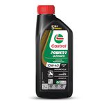 Castrol POWER1 Ultimate 10W-40 Full Synthetic Engine Oil (API SP, JASO MA2) | Instant Acceleration, Superior Protection, Advanced Heat Control | For High-Performance Motorcycles | 1L