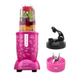 Wonderchef Nutri-blend GO, 22000 RPM 100% Full Copper Motor, 1 Unbreakable Jar, 400 W, 2 Year warranty by Wonderchef, Recipe book by Chef Sanjeev Kapoor, Pink