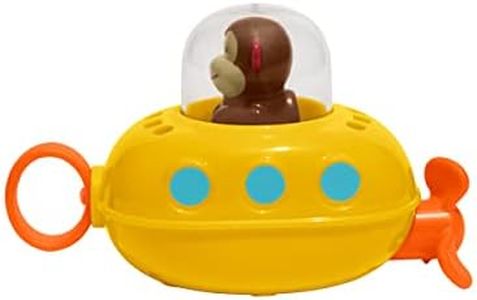 Skip Hop Pull & Go Monkey Submarine: Baby Bath Toy, Marshall Monkey Zoo Character