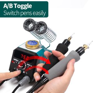 YIHUA 939D-VI Dual Pen Wood Burning Kit – Adjustable Pyrography Tool