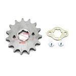 DSparts 15T Teeth 17mm 428 Chain Front Sprocket Cog Pit Trail Quad Fit For 110cc 125cc 140cc Motorcycle ATV Dirt Bike Thumpstar