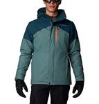 Columbia Men's Last Tracks Jacket, Ski Jacket, Metal/Night Wave, Size XL
