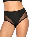 Leonisa Invisible High Waisted Tummy Control Underwear - Shapewear Panties for Women Black