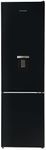 Russell Hobbs Fridge Freezer Freestanding Frost Free with Water Dispener Reversible Door, Adjustable Thermostat & Feet, 70/30 279L, 180cm High, LED Light, 2 Year Guarantee Black RH180FFFF551E1BWD