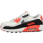 Nike Mens Air Max Running Shoes 90 GTX-Summit White/Cool Grey-Bright Crimson-Fd5810-101-8Uk