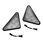 Disenparts Led Headlight Assembly 7259523 7259524 Left Right Triangle LED Headlight Bulbs Compatible with Bobcat 553 751 753 763 773 863 864 873 883 963 A220 A300 S100 S130 Skid Steer Loaders