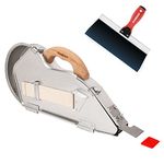 Goldblatt Banjo Tape Set Drywall Taping Tools with 10" Blue Steel Taping Knife, Lightweight & Comfortable Use for Finishing and Patching
