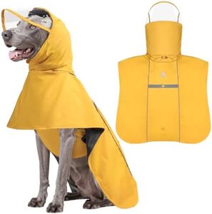 WINGOIN Dog Raincoat, Waterproof Dog Rain Jacket with Removable Hood