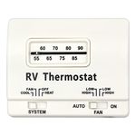 7330G3351 Thermostat Single Stage Heat/Cool Compatible with Coleman RV Air Conditioners Mach Series,White