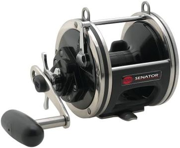 PENN Senator Star Drag - Carrete de pesca convencional cerca de la costa/costa afuera, HT-100 Star Drag, máximo de 24 libras | 10.8 kg, carrete de aluminio mecanizado y anodizado, 700 yardas/50 libras