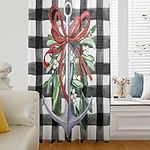 Christmas Sheer Curtains 54 Inch Lo