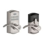 Kwikset SmartCode 955 Pembroke Light Commercial 10-Button Keypad Electronic Lever, Featuring Convenient Keyless Entry, 3-Year Batter Life and High Traffic Durability Satin Nickel