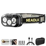 LED Head Torch Headlamp, Motion Sen