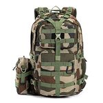 Tripole Alfa 45 Litres Military Tactical Backpack and Rucksack with Detachable Sling Bag | Rain Cover | 3 Year Warranty