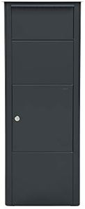 MEFA Paketbriefkasten Mefa Beech 457 (Farbe anthrazitgrau, Postkasten mit Schloss, 1021x409x326 mm) 457500M