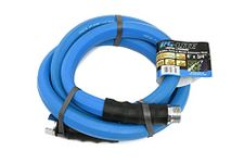 AG-LITE BSAL3406 3/4" x 06' Hot/Cold Water Rubber Garden Hose, 100% Rubber, Ultra-Light, Super Strong, 500 PSI, 50F to 190F Degrees, High Strength Polyester Braided