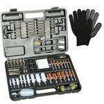 Universal Gun Cleaning Kit for All Guns, Gun Brushes for Pistol Handgun Shotgun Rifle, Durable Brass Rods, Bore Snake, Oil Bottle, Brushes, Brass Jags (Universal Gun Cleaning Kit)