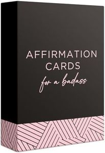 52 Badass Affirmation Cards for Women - Inspirational Gift for Her, Birthday Gifts for Women, Best Friend, Bestie, Self Care - Positive Presents for Confidence, Motivation & Daily Encouragement