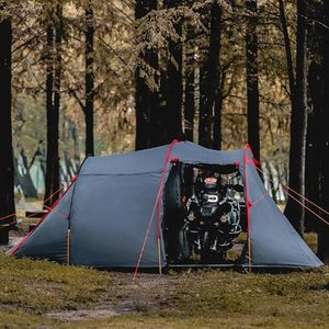 2 Person Camping Tent Motorcycle Tent Waterproof Instant Family Tents Lightweight Motorcycle Storage Shelter for for Backpacking Hiking Easy Setup