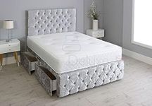 Crushed Velvet Chesterfield Divan B