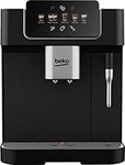 Beko CaffeExperto Bean to Cup Coffee Espresso Machine CEG7302B | Black | Colour Touch Screen Display | 2L Capacity |19 Bar Pressure | 2 Coffee Nozzles & Milk Frother