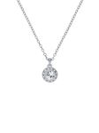 Ted Baker Soltell Solitaire Sparkle Crystal Necklace for Women (Silver Tone/Crystal)