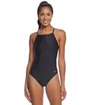 Sporti Micro Back One Piece Swimsuit (34, Black)