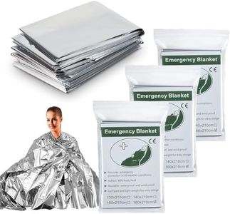 Emergency Rescue Blanket Thermal Blanket Set of 3-210x160cm Space Blanket Gift Camping Blanket, Ideal for Outdoors, Hiking, Survival, Escape, Marathon or First Aid