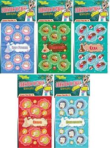 Dr. Stinky's Scratch N Sniff Stickers 5-Pack- Marshmallow Hamburger Cola Fresh Bread Baby Powder 135 stickers (Series 4)