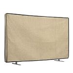 kwmobile Dust Cover for 55" TV - Linen TV Display Protector for TVs - Protect Your TV Screen - Beige