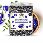 Online Quality Store Organic Butterfly Pea Flower Tea-50 Gram|Blue Pea Tea|Relieves Stress|Hot Tea, Iced Tea|Caffeine Free Herbal Tea