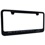 C8 Corvette Stingray License Plate Frame - Black with Black C8 Stingray Fish Logo for 2020-2024 Stingray, Z51, Z06, E-Ray Corvettes