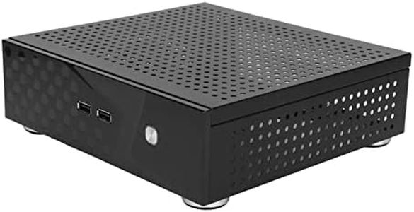 ITX Case, Desktop Computer Case, Good Heat Dissipation, Exquisite Compact Black, HTPC, Housing for Home Video Computer, Hotel Computer, etc.