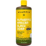 Alaffia Authentic Afican Black Soap Eucalyptus Tea Tree, 32 Ounce, 32 ounces