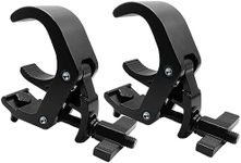 Truss Clamp 2 Pack Stage Light Clamp ，Heavy Duty 440 LB DJ Light Clamps 37-70mm(1.45-2.75") OD Tube/Pipe, Aluminum Alloy Stage Light Clamp Hook for DJ Lighting Par Lights Spot Lights