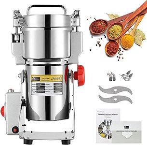 CGOLDENWALL 300g High-Speed Electric Grain Grinder Mill Stainless Steel for Commercial Spice Grinder Pulverizer for Dried Cereals Grains Spices Herbs 110V Gift for Mom/Wife