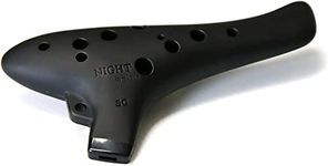 Night By Noble Plastic Ocarina SC Black Rubber Finish Soprano C Key