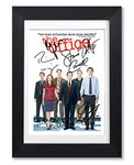 The Office American US Cast Signed Autograph Signature A4 Poster Photo Print Photograph Artwork Wall Art Picture TV Show Series Season DVD Steve Carrell Rainn Wilson (BLACK FRAMED & MOUNTED)