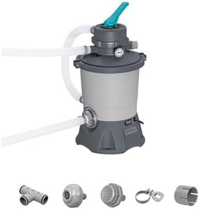 Bestway 950 Gallon Sand Filter Pool Pump for 300 to 4,800 Gallon Above Ground Outdoor Swimming Pools with Pre-Filter Strainer for Clean Water