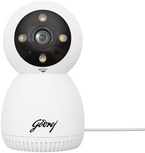 Godrej 3MP Smart Wi-Fi CCTV Camera | EVE Pro 3 | New Launch | Night Vision | 360° View | AI Human Tracking | Motion Detection | Indoor Camera | 2-Way Talk | Up to 256GB SD Card Support | Alexa Support