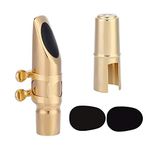 Alto Saxophone Mouthpiece Sax 6C Mouthpiece EB Saxophone Mouthpiece with Cap Pads for Alto Saxophone Play Instrument Accessories